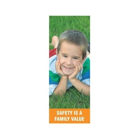 Accuform VERTICAL SAFETY BANNER SAFETY IS A MBR601 MBR601